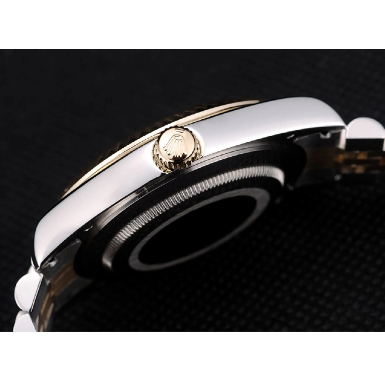 AAA Replica Watches Gold Steel 41978 Rolex Ribbed Goldish DateJust Dial Stainless Bezel 0608